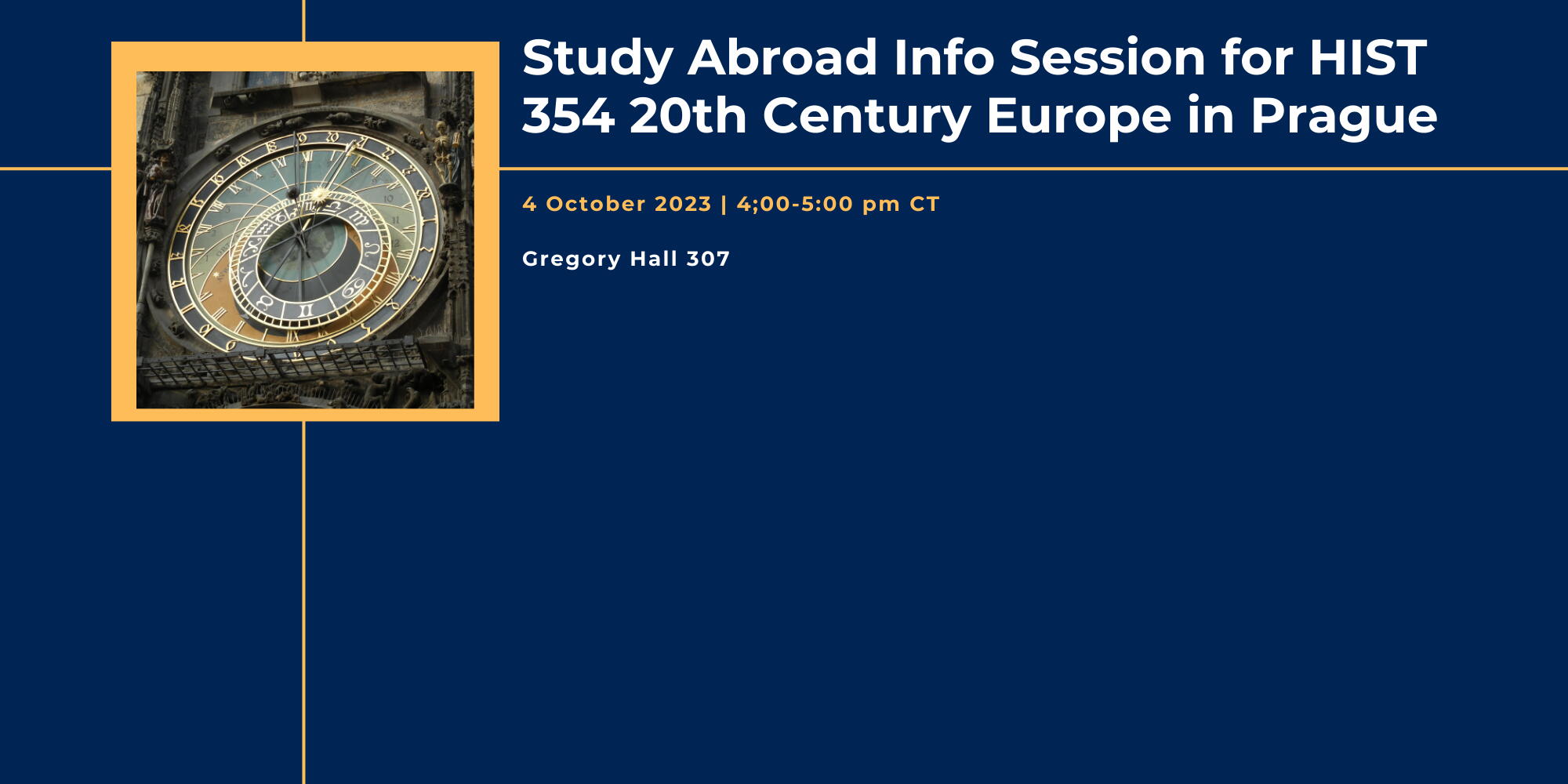 Ad for HIST 354 Info Session