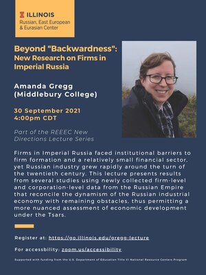 Amanda Gregg Lecture Poster
