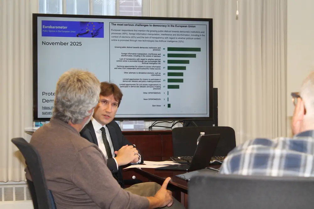 Photo of Maxim Krupskiy's talk