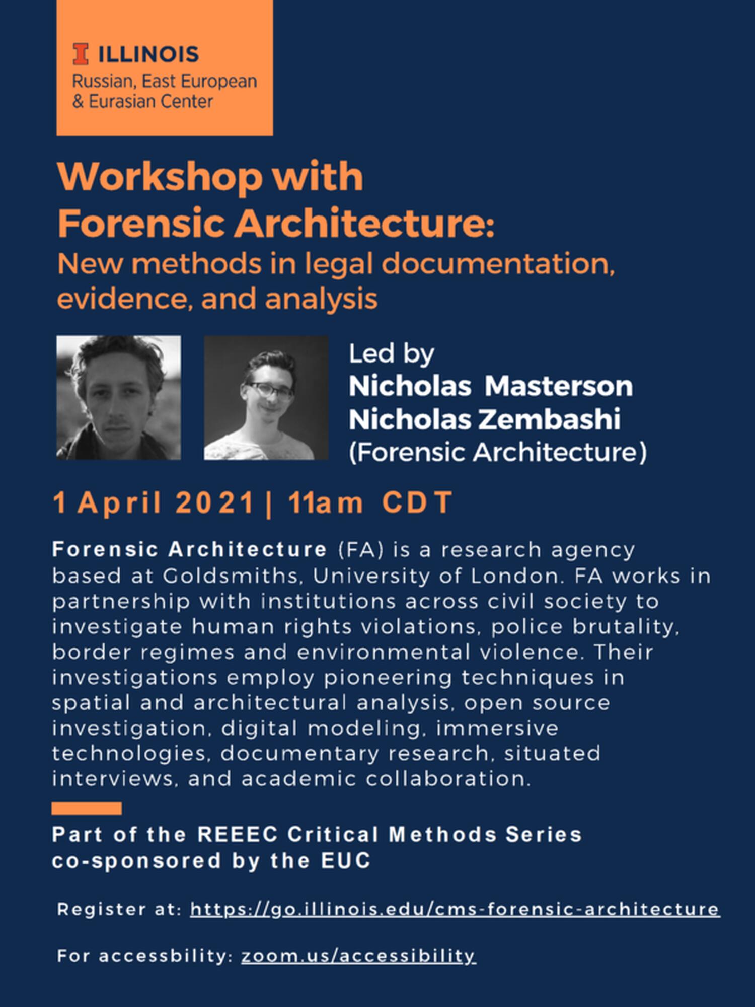 Forensic Architecture Flyer