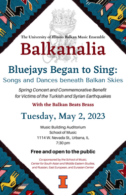 Poster detailing Balkanalia 2023